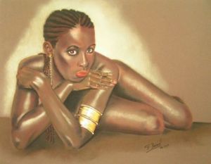 Peinture de Gerard DUSUEL: Expression Africaine