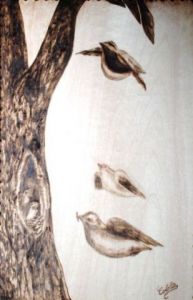 Oeuvre de Colette Bohrer: Double vision- Femme oiseaux