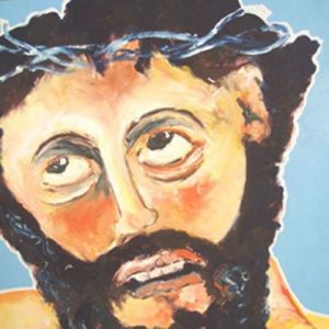 Peinture de Francis DENIS: Christ gisant 5  d'apres Gregorio Fernandez 