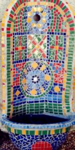 Mosaique de lunart: Fontaine mexicaine