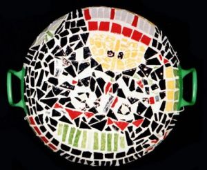 Mosaique de lunart: Bonhomme plat