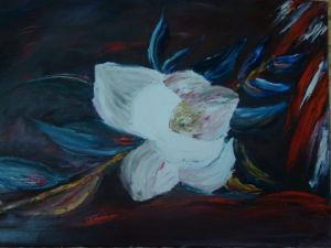 Peinture de Francoise Caput: magnolia
