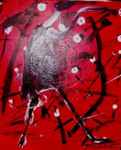 Peinture de mickael coudert: La valse des monstres