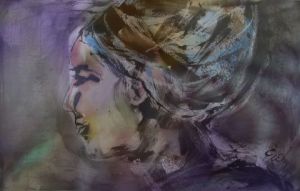 Art_numerique de Evelyne LAGNIEN: la fille au turban