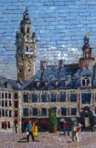 Mosaique de philippe rossi: Grand place (Lille)