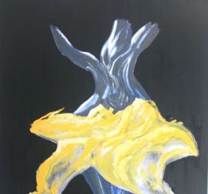 Peinture de FABRICE FLAMAND: blue yellow