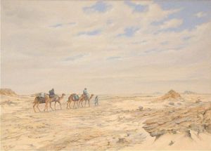 Peinture de Till Dehrmann: Dans le désert de la Tefedest (Algerie)