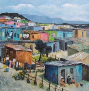 Peinture de Meryl QUIGUER: shacks - monday