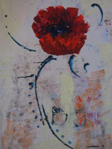 Peinture de roseline chouraqui: fleurs d'ete