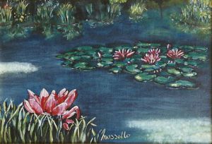 Peinture de annie massollo: L'étang