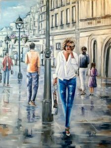 Peinture - Acrylique de Catherine VALETTE : Après la pluie, vient le beau temps