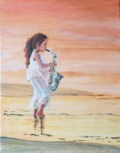 Peinture de Arsene Gully: Jazz sur un lever de soleil (Musique 8)