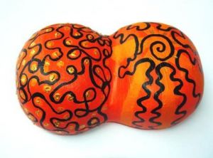 Sculpture de Isis Bi: Pamplemouse ou petit potiron