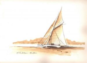 Dessin de Francis Kuhlen: encre