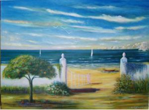 Peinture de laila stauffert: Arrivée...