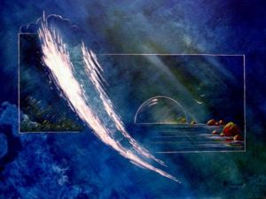 Peinture de bruno chevalier-costard: Bulle aquaspatiale