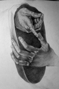 Dessin de Toma Bru No Erik: Main a la Durer