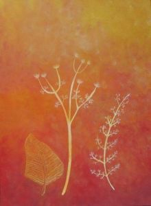 Peinture de Sylve Laurier: Poeme vegetal 1
