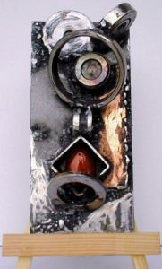 Sculpture de anny aguiar: Duo en vif orange