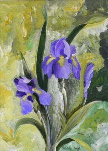 Peinture de beatrice creze: iris