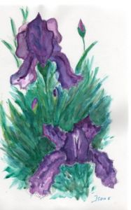 Peinture de Isaac Le Besq: Iris