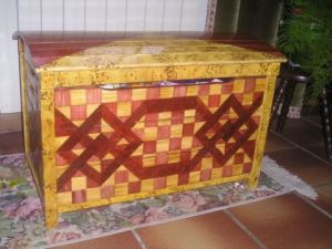 Peinture de angelique breton: Marqueterie de faux-bois