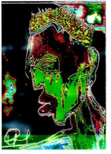 Peinture de Alec Blitze: Esprit fumeur argent