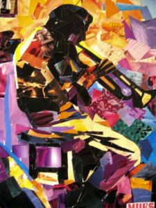 Collage de alain caffot: miles davis