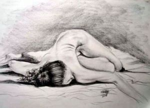 Dessin de Mahtab: Nu 