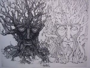 Dessin de jean-pierre senamaud:  recto verso 