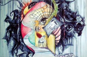 Peinture de silvia hohl: imagination prevert