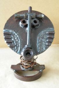 Sculpture de medora: tete africaine VI