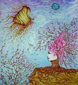 Dessin de JVILLAR: DAME PRINTEMPS