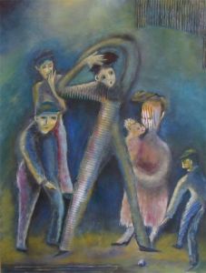 Peinture de Aabelia: petanque