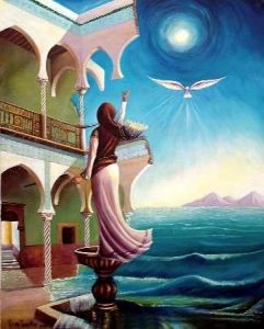 Peinture de Redha Chikh Bled: LAppel