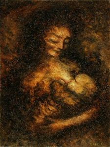Peinture de Paul Hella: Maternite