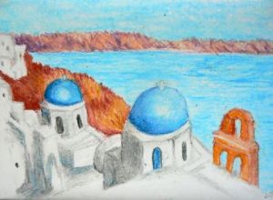 Dessin de Lyzy: Village grec