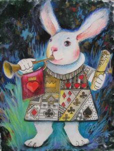 Peinture de OXANA ZAIKA: LAPIN BLANC