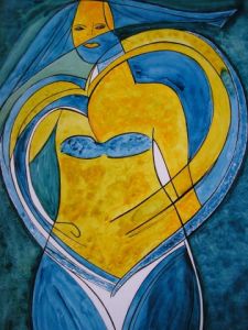 Peinture de GHIS: COEUR DE FEMMES