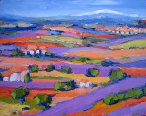 Peinture de Bernard GARCIN: L'ETE A SAULT