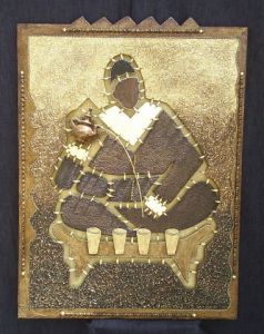 Oeuvre de Jaddioui: L'homme a la Theiere 