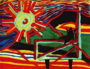 Peinture de Michel-Philippe Lehaire: L'exclamation