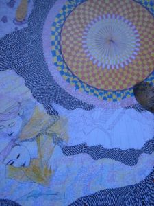 Dessin de Sonhaya: Geishas lisant - Geishas leyendo