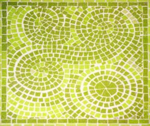 Mosaique de lunart: Monochrome anise