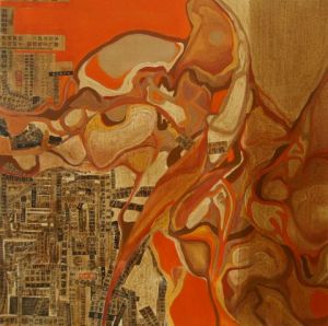 Peinture de nicolas de schutter: un chinois a venise