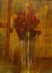 Peinture de nicolas de schutter: le bouquet