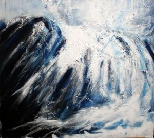 Peinture de michel martin: la vague