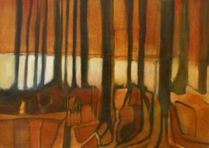 Peinture de nicolas de schutter: hiver