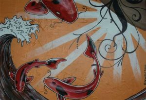 Peinture de Rodolph Aubery: fish