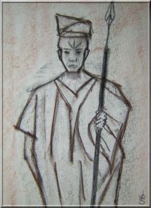 Dessin de Gianpaolo: CHEF DE VILLAGE II